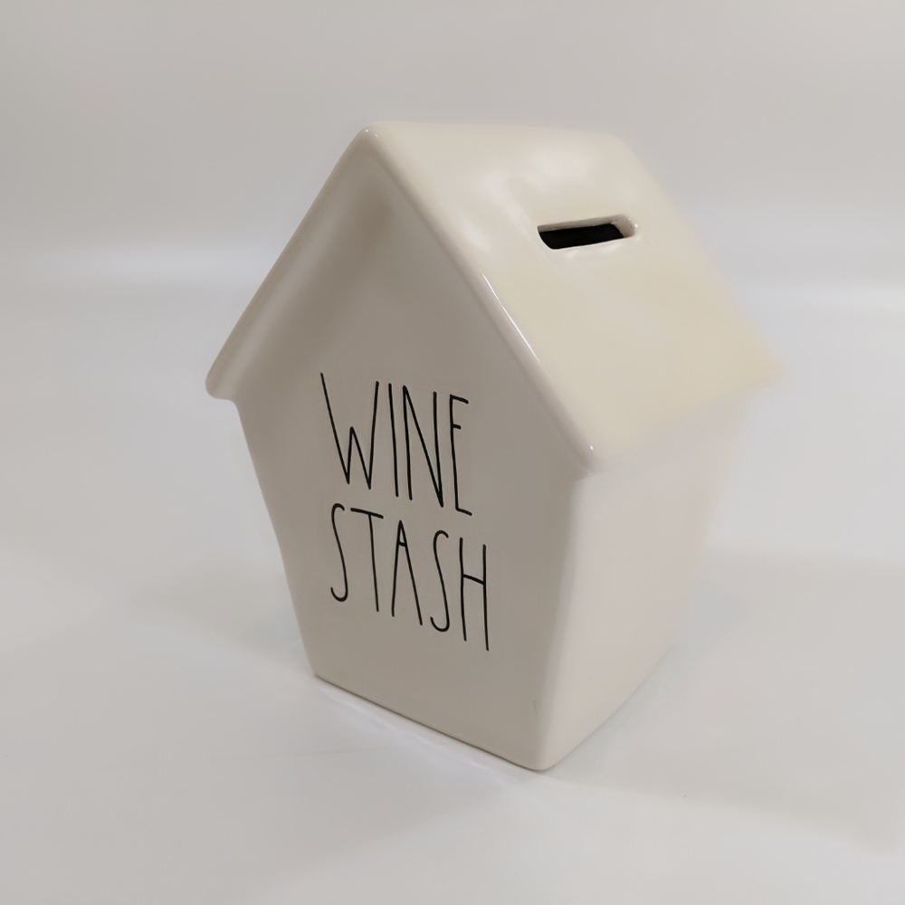Rae Dunn Wine Stash Birdhouse Piggy Bank